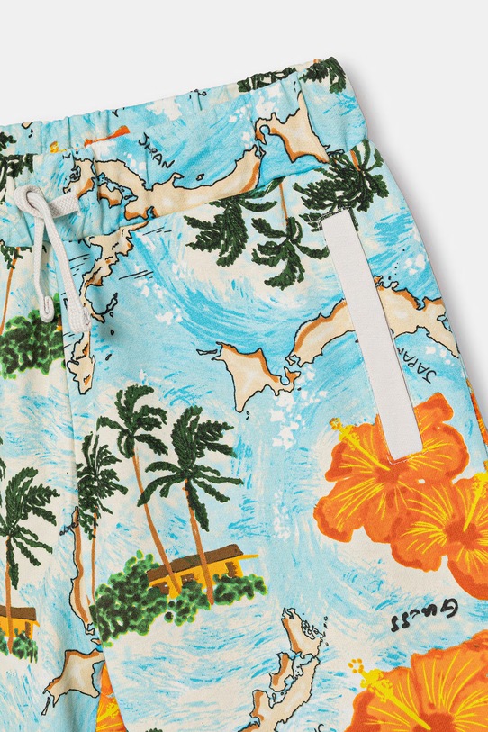 Chłopiec Guess szorty dresowe dziecięce bawełniane L6GD09.KA6R4.PPY2.M niebieski