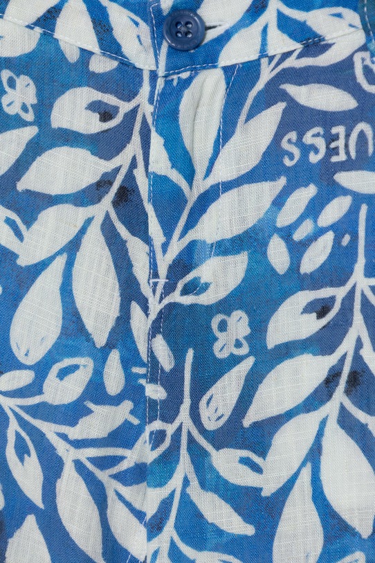 Chlapec Guess šortky detské s prímesou ľanu L6GD03.WFBT0.PPY2.M modrá