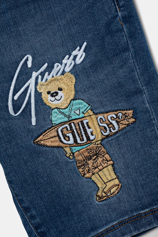 Chłopiec Guess szorty dziecięce jeansowe N6GD12.D4CA0.PPY2.M niebieski