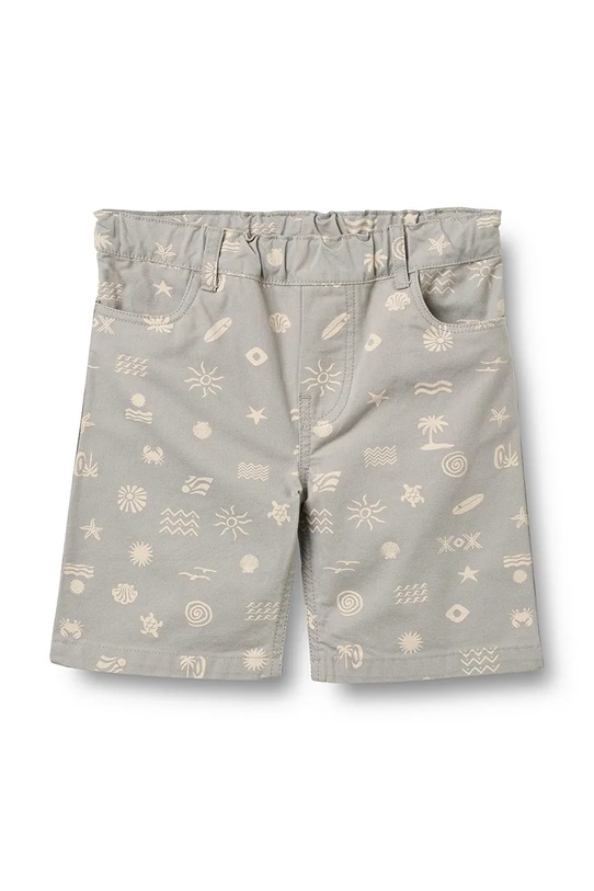 Wheat szorty dziecięce bawełniane 2903.425.GOTS szary SS26