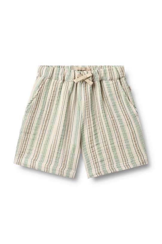 Wheat szorty dziecięce bawełniane beżowy 2931.416.GOTS