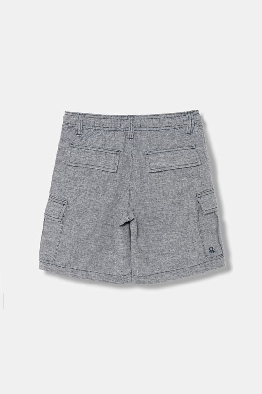 United Colors of Benetton kratke hlače za djecu s lanom 40G8C904J.G.Stagionale plava SS26