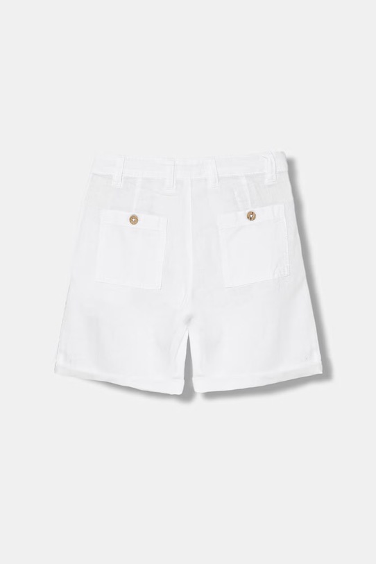 United Colors of Benetton σορτς Παιδικά με λινό 43WBC904I.G.Stagionale λευκό SS26