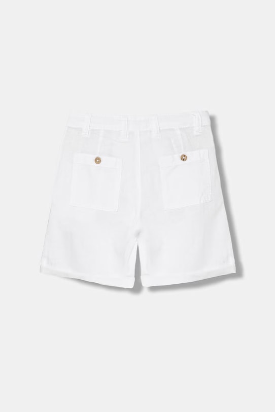 United Colors of Benetton σορτς Παιδικά με λινό 43WBC904I.G.Stagionale λευκό SS26