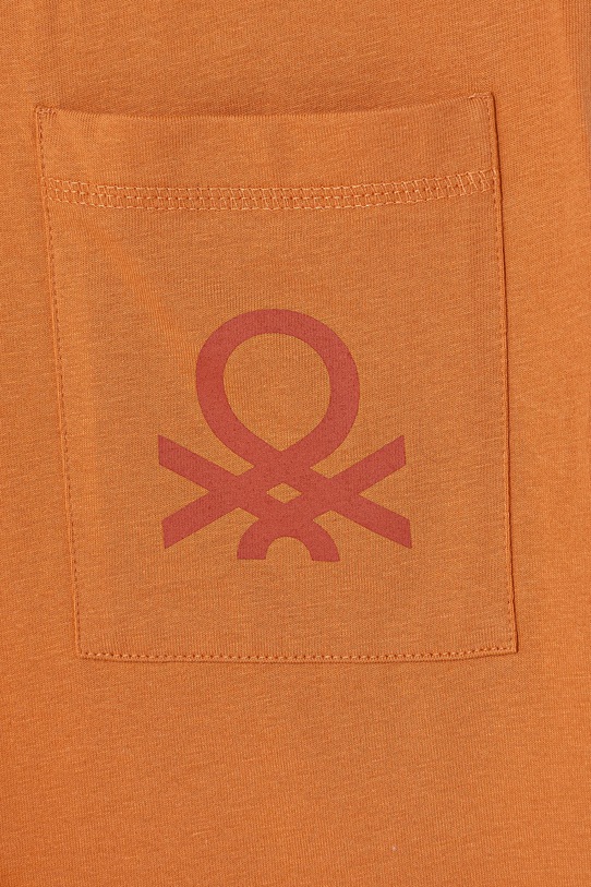 United Colors of Benetton pantaloni scurți de trening pentru copii, din bumbac portocaliu 3BL0C903L.G.season.PPY2