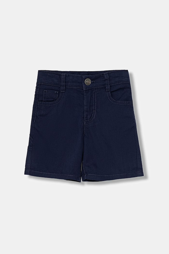 United Colors of Benetton pantaloni scuți cargo pentru copii din bumbac bleumarin 47RGG901Y.P.Reproposed