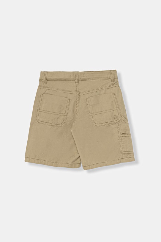 United Colors of Benetton pantaloni scuți cargo pentru copii din bumbac 47RGG901Y.P.season.PPY2 verde SS26