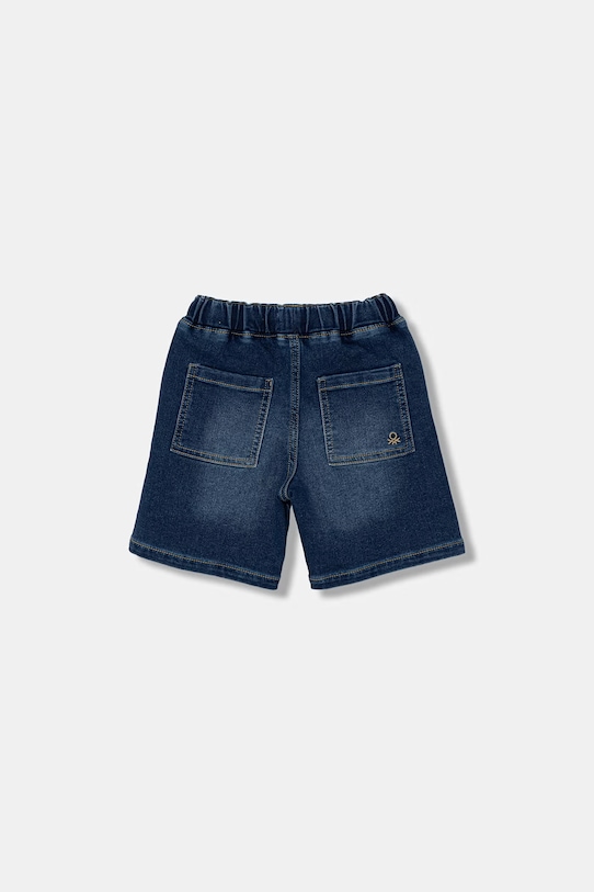 United Colors of Benetton pantaloni scurți pentru copii, cu bumbac 44LGG903M.P.seasonal bleumarin SS26