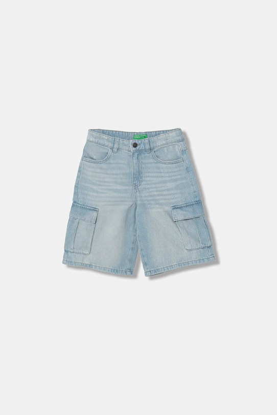 United Colors of Benetton cargo šortky dětské džínové modrá 4KEHC9052.G.seasonal