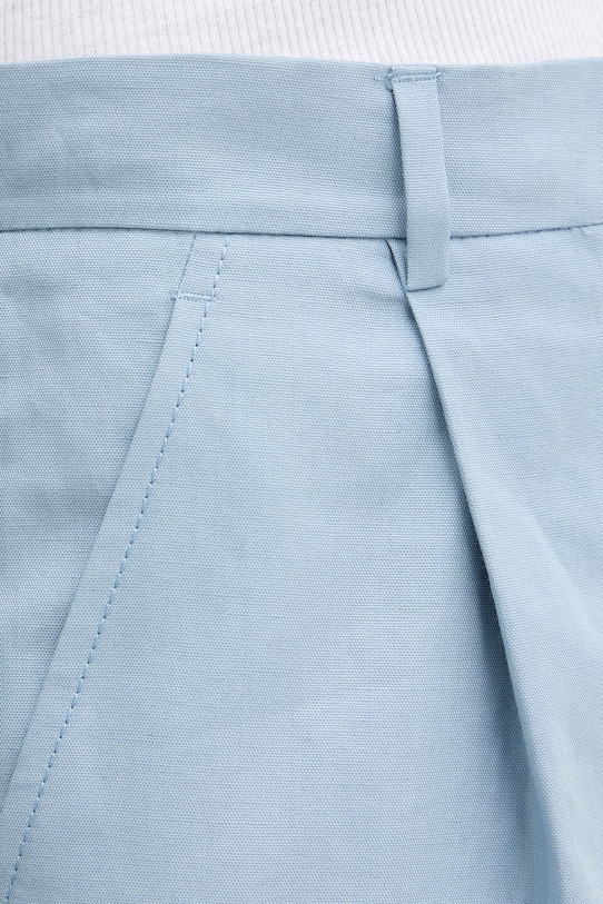 Šortky s prímesou ľanu Weekend Max Mara ECUBA modrá 2615141022600