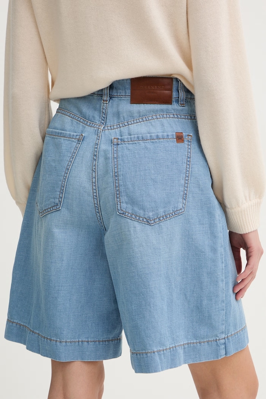 Odzież Weekend Max Mara szorty damskie jeansowe OZONO 2615141032600 niebieski