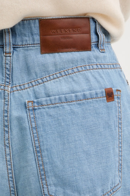 Weekend Max Mara szorty damskie jeansowe OZONO niebieski 2615141032600