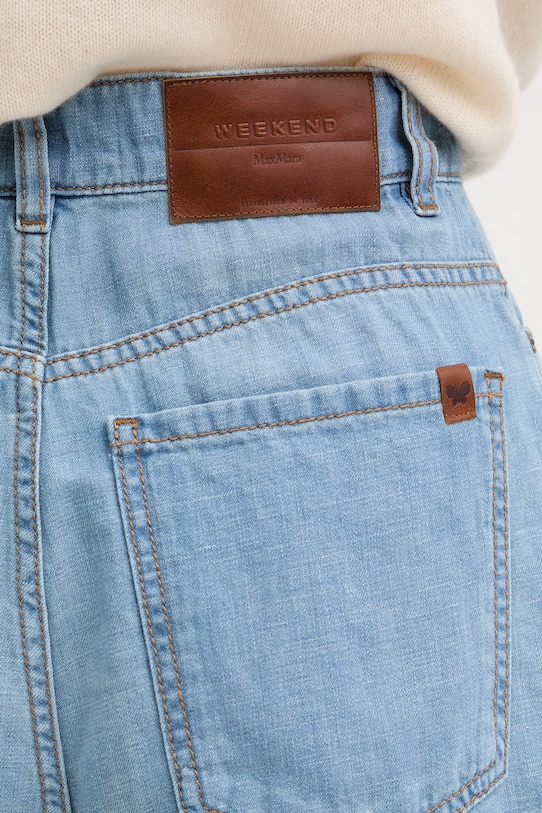 Weekend Max Mara szorty damskie jeansowe OZONO niebieski 2615141032600
