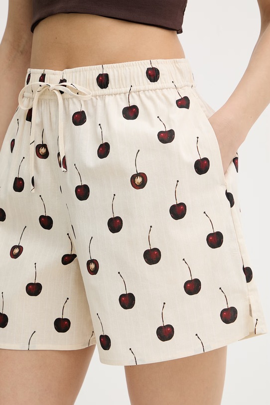 Stine Goya szorty damskie bawełniane beżowy SG.SS26.P071.2339