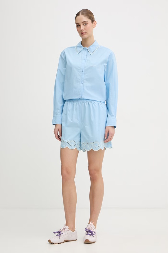 Stine Goya szorty damskie bawełniane SG.SS26.P146.2499 niebieski SS26