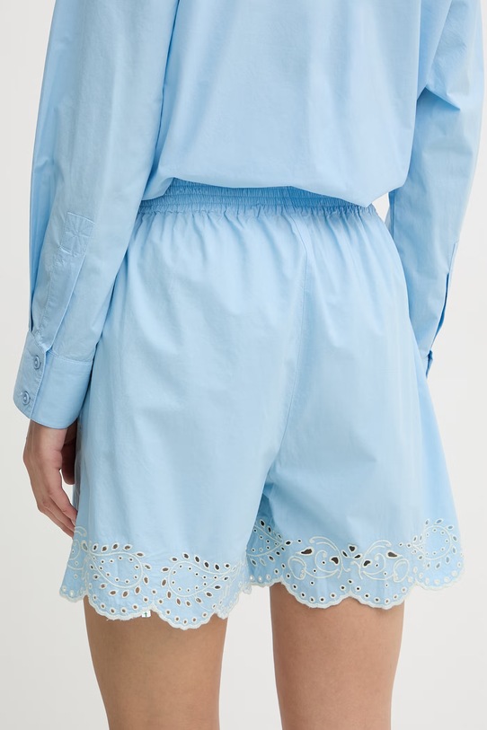 Odzież Stine Goya szorty damskie bawełniane SG.SS26.P146.2499 niebieski