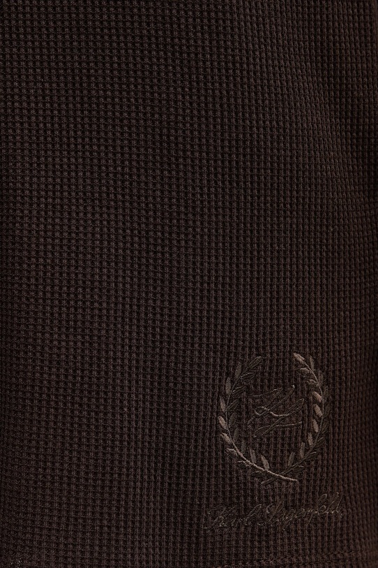 Βαμβακερό σορτσάκι Karl Lagerfeld HOTEL KARL καφέ B1W44008