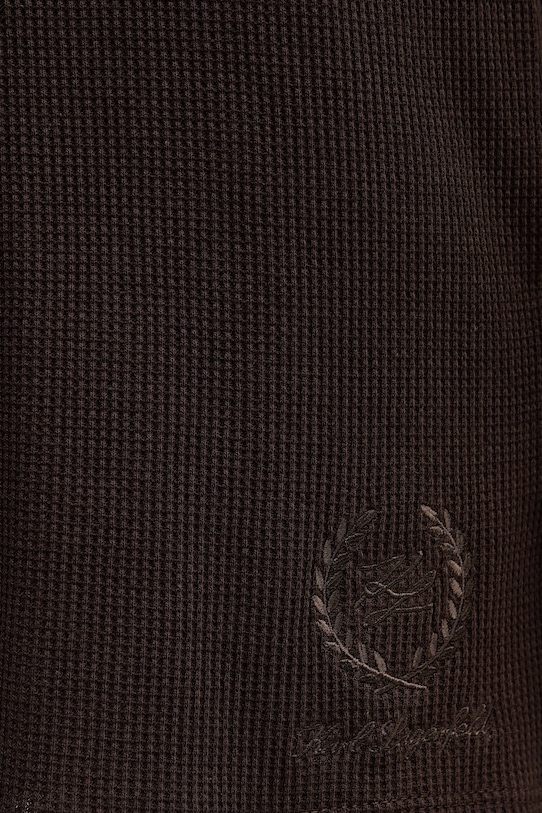 Bavlněné šortky Karl Lagerfeld HOTEL KARL hnědá B1W44008