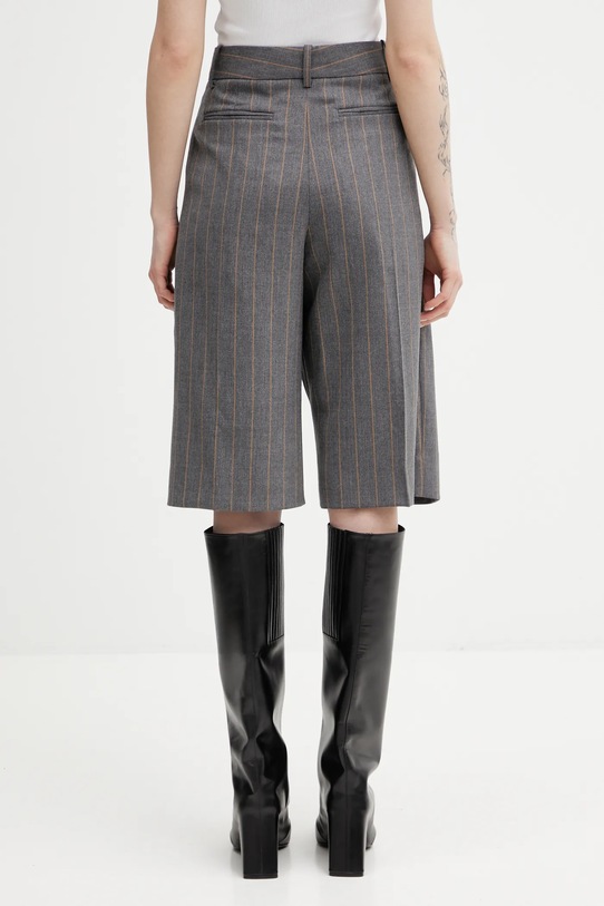 Odzież GANNI szorty z domieszką wełny A1110013 A1110013 szary