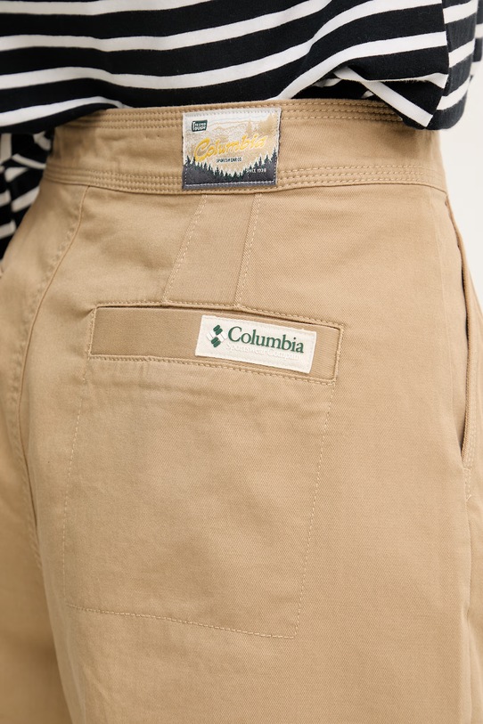 Columbia σορτς γυναικεία βαμβάκι με ελαστάν Acker Rock μπεζ 2157091