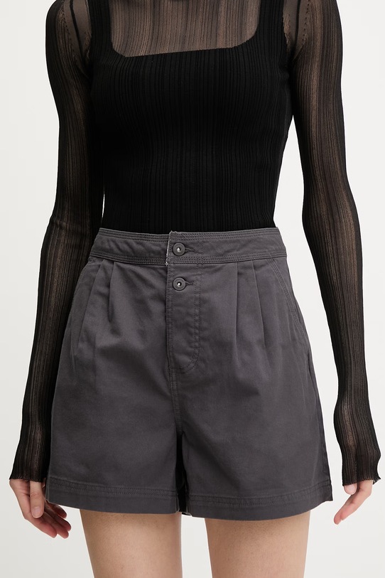 Columbia σορτς γυναικεία βαμβακερά με ελαστάν Acker Rock γκρί 2157091