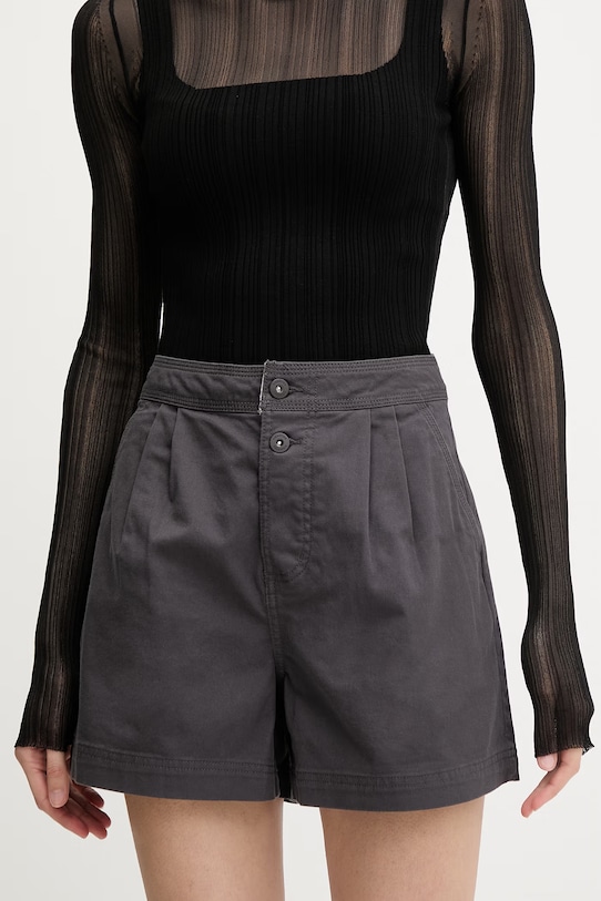 Columbia σορτς γυναικεία βαμβακερά με ελαστάν Acker Rock γκρί 2157091