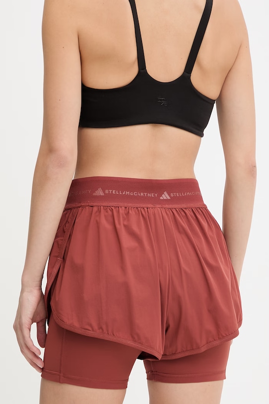 Odzież adidas by Stella McCartney szorty treningowe JY8147 pomarańczowy