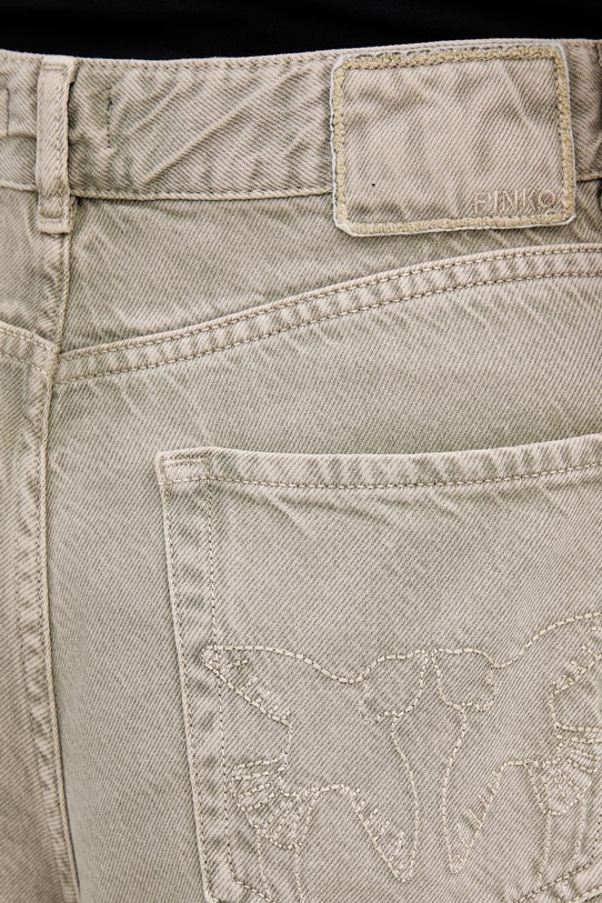 Pinko Kratke hlače za žene traperice zelena 104646.A2H6