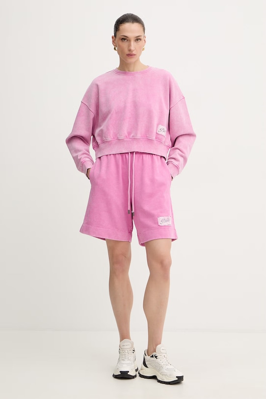 Βαμβακερό σορτσάκι Pinko 106342.A33M ροζ SS26