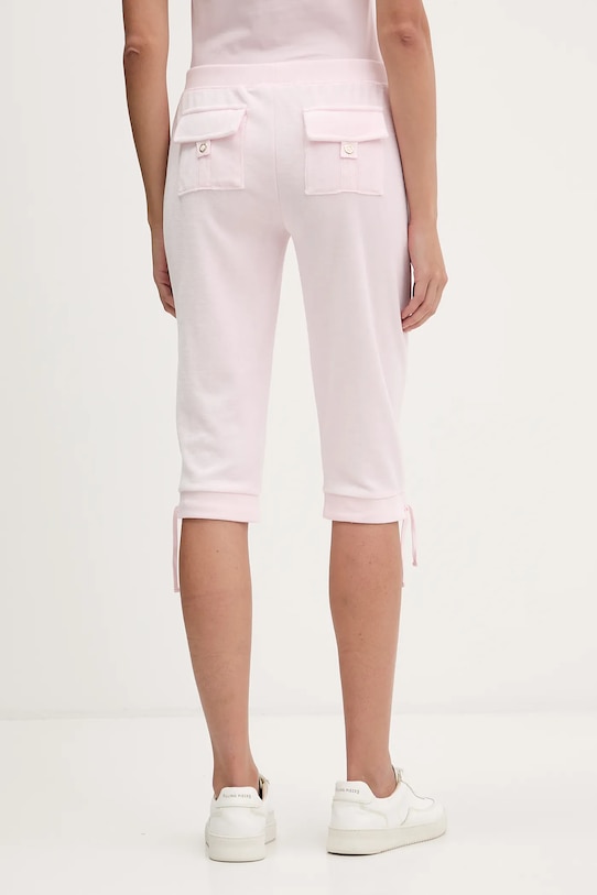 Odzież Juicy Couture szorty welurowe Angel JCNBJ126456 różowy