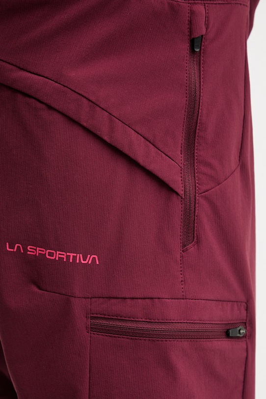 La Sportiva pantaloni scurți sport pentru femei West Crest ZAHS025 burgundia