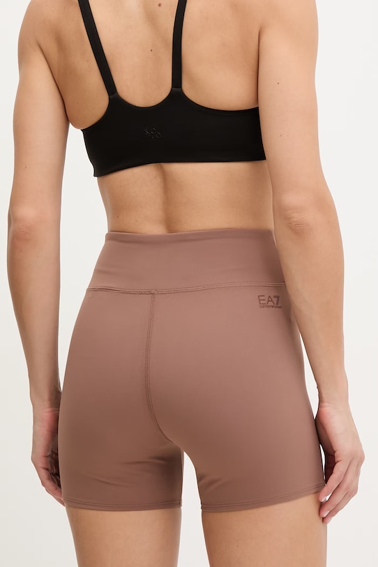 Odzież EA7 Emporio Armani szorty sportowe damskie AF21585.7W000925 brązowy
