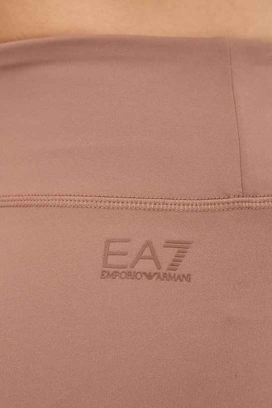 EA7 Emporio Armani szorty sportowe damskie AF21585.7W000925 brązowy