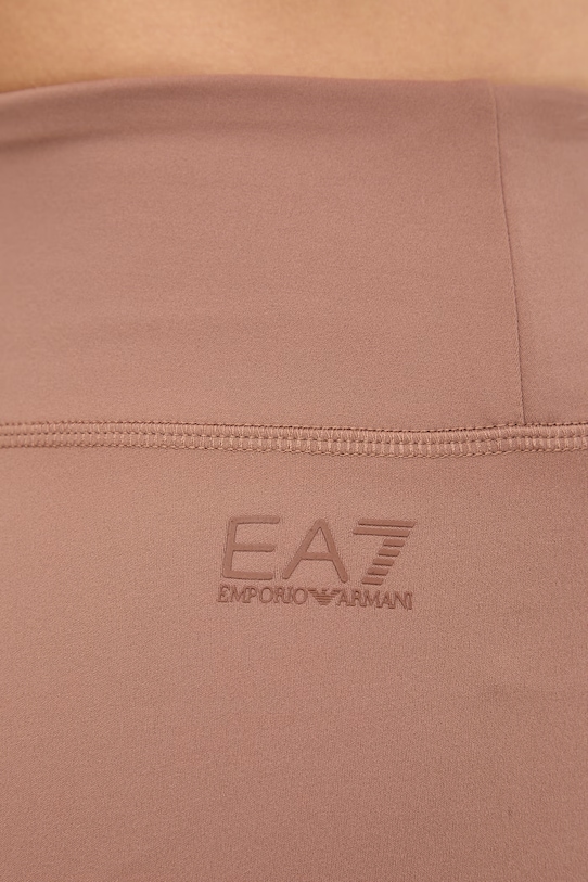 EA7 Emporio Armani szorty sportowe damskie AF21585.7W000925 brązowy