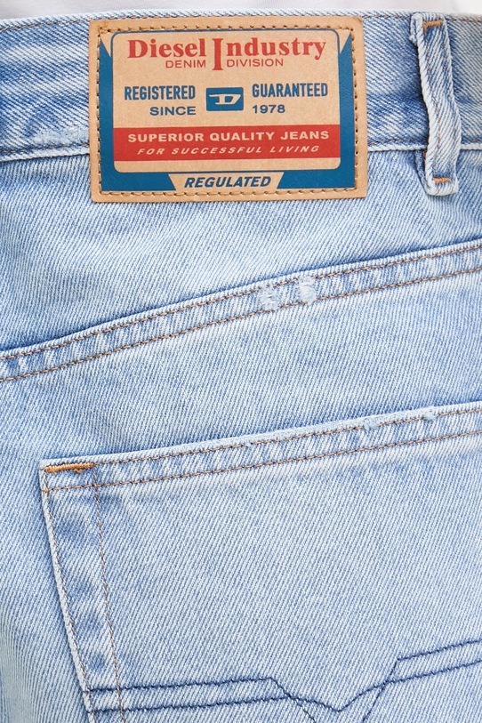 Diesel szorty damskie bawełniane DE-HELIOS niebieski A22266.007DM