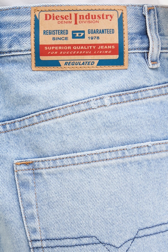 Diesel szorty damskie bawełniane DE-HELIOS niebieski A22266.007DM