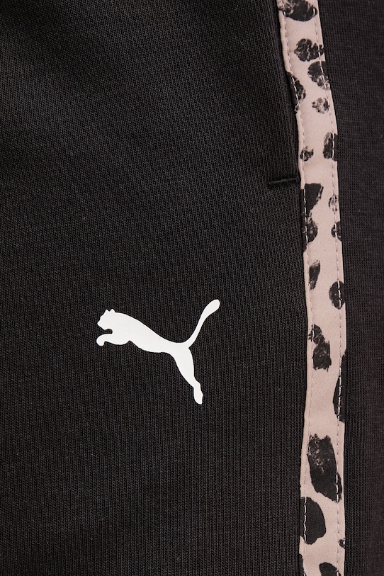 Puma σορτς επίσημα γυναικεία βαμβακερά Essential graphic animal μαύρο 693844