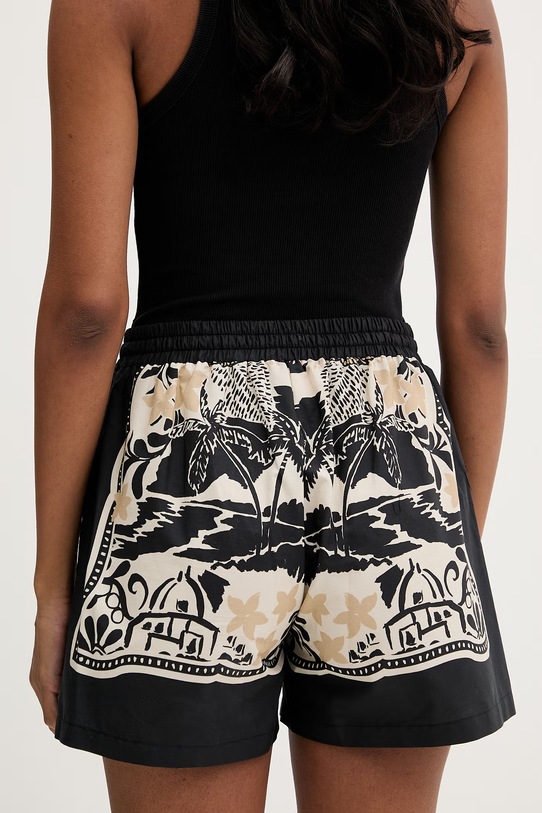 Odzież Ermanno Firenze szorty bawełniane D48EP076EC8 czarny