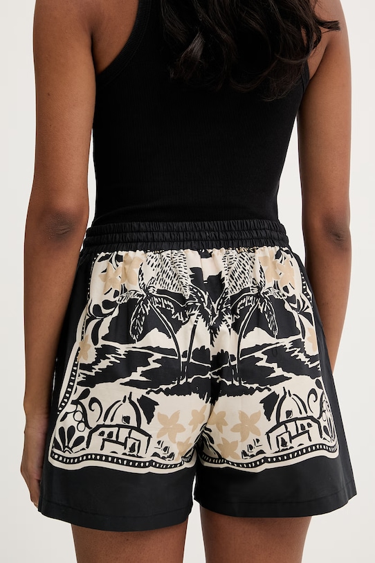 Odzież Ermanno Firenze szorty bawełniane D48EP076EC8 czarny