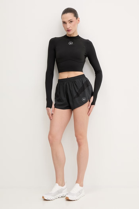 adidas by Stella McCartney edzős rövidnadrág KA9507 fekete SS26