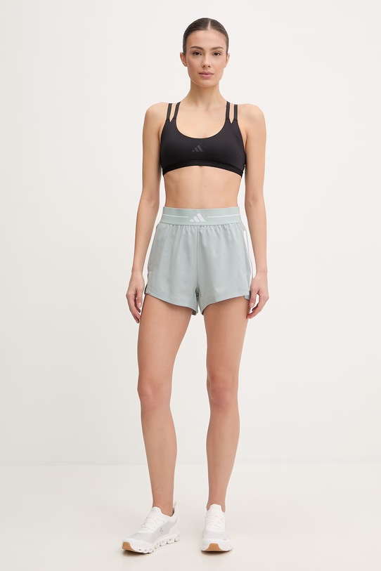 adidas Performance szorty treningowe Hyperglam KC7646 turkusowy SS26
