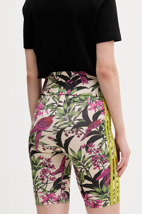 adidas szorty x Farm Rio KD4612 beżowy SS26