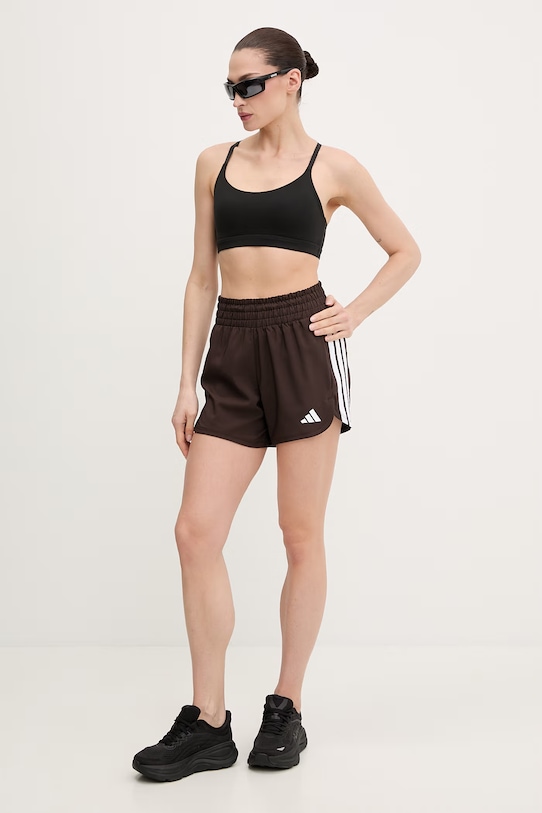 Σορτς προπόνησης adidas Performance Pacer Workout KD7322 καφέ SS26