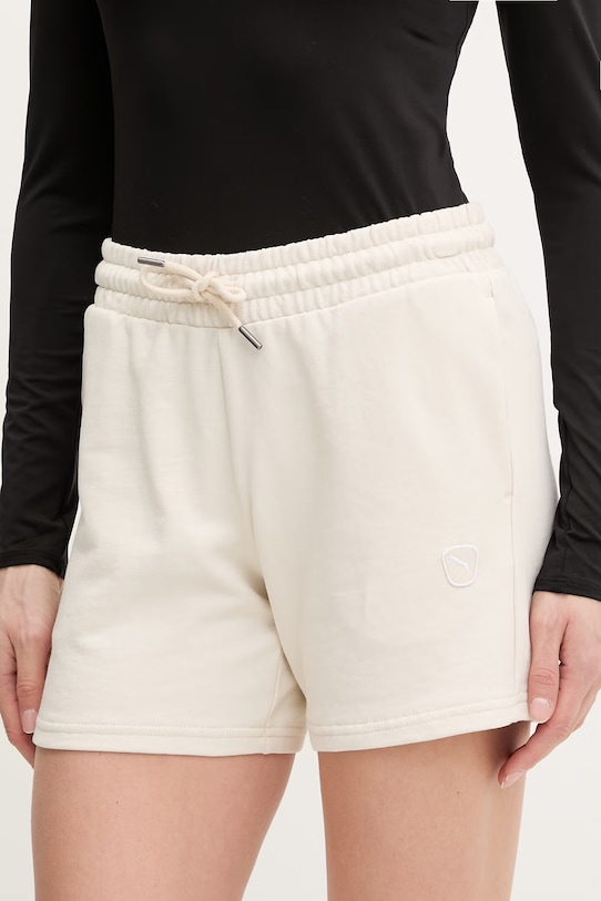 Βαμβακερό σορτσάκι Puma Essential elevated βαμβάκι μπεζ 691859