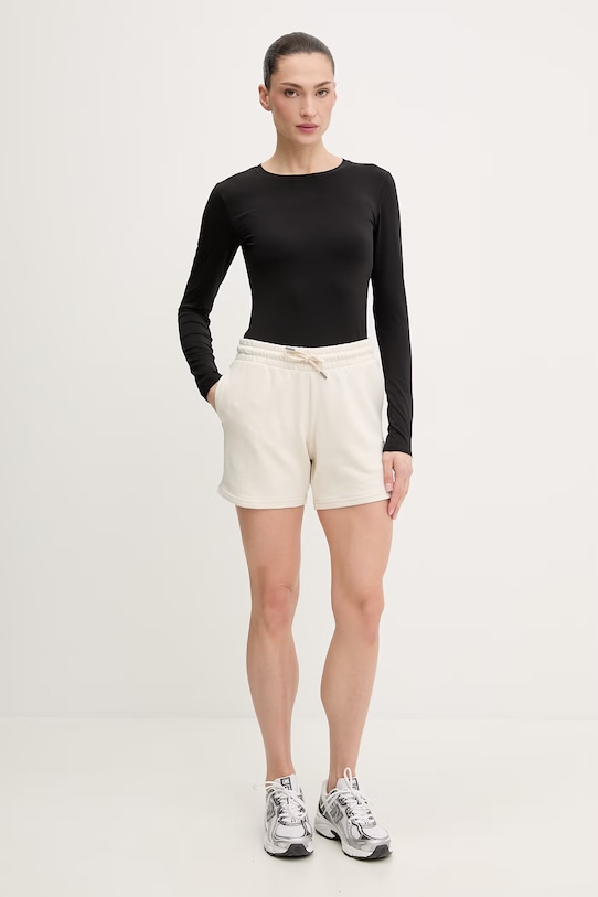 Βαμβακερό σορτσάκι Puma Essential elevated 691859 μπεζ SS26