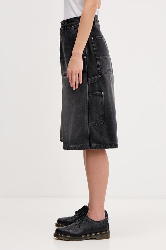 Carhartt WIP szorty jeansowe W Nixon Double Knee Short I036324.89B7 czarny SS26