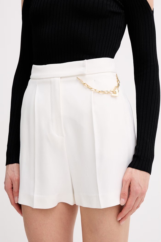 Elisabetta Franchi szorty z elastanem beżowy SH00561E2