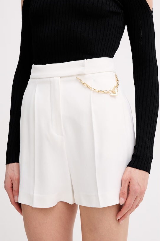 Elisabetta Franchi szorty z elastanem beżowy SH00561E2