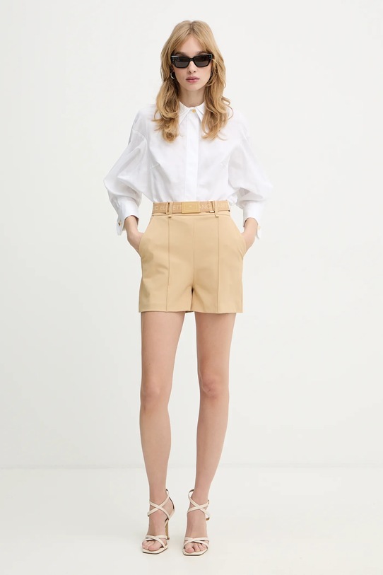 Elisabetta Franchi szorty SH00861E2 beżowy SS26