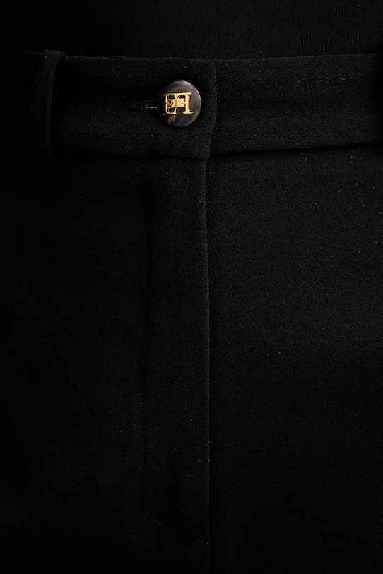 Elisabetta Franchi szorty eleganckie damskie czarny SH00961E2